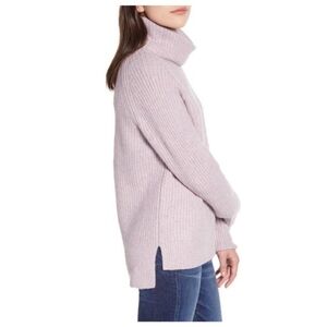 Madewell Ribbed Turtleneck Sweater - Lilac
